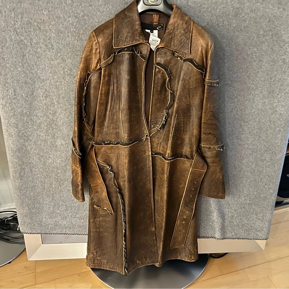 Roberto Cavalli Leather Jacket - Picture 1 of 3